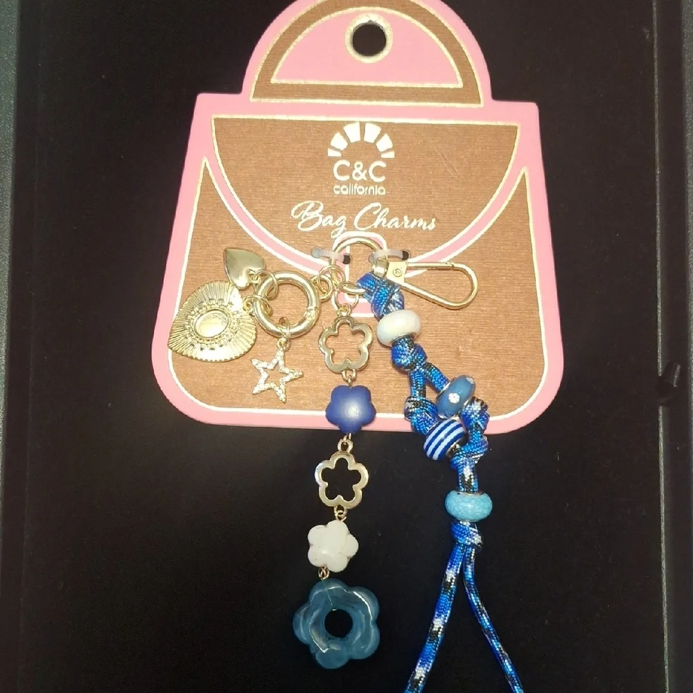 C&C California Blue and Gold Bag Charm